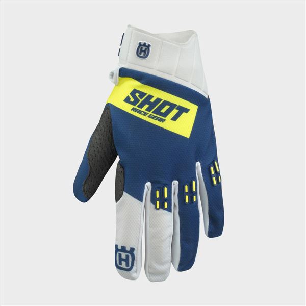 Factory Replica Gloves Blue/White/Yellow