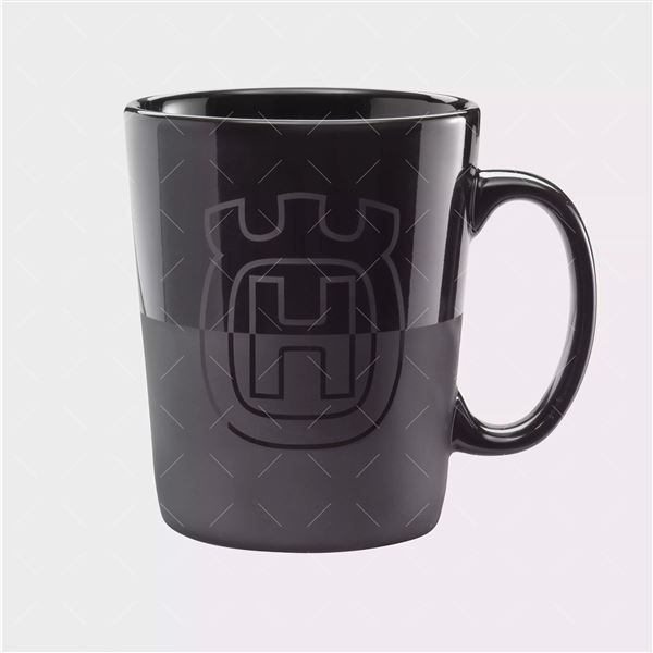 Logo Mug Black Ceramic